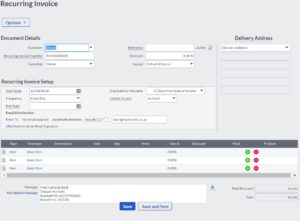 Sage Cloud Accounting Recurring Invoice