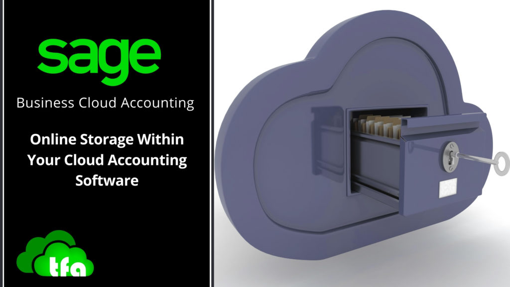 Online storage within your cloud accounting software