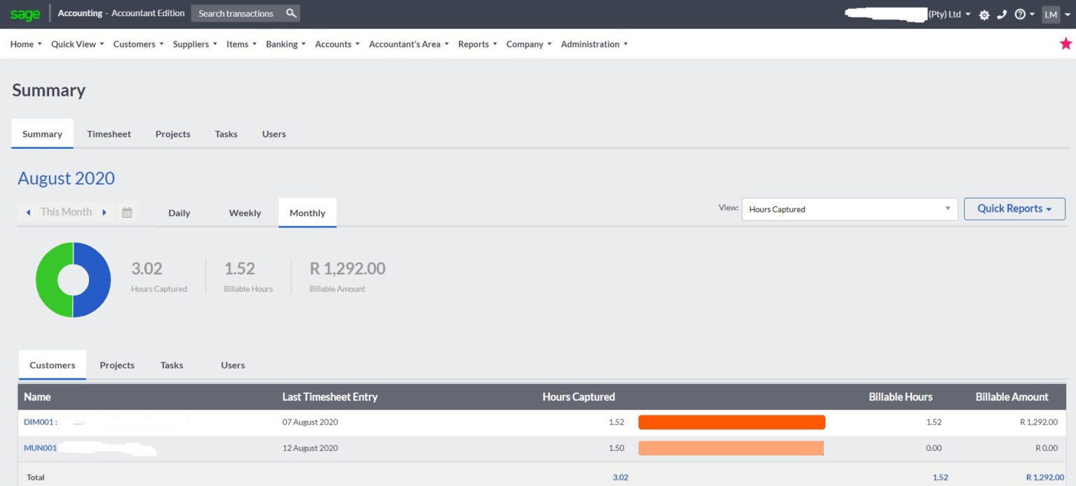 sage business cloud accounting time tracking The Fun Accountant