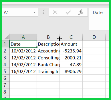 Sage CSV file template 