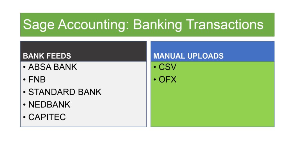 TFA Sage Accounting 2 methods of uploading bank statements