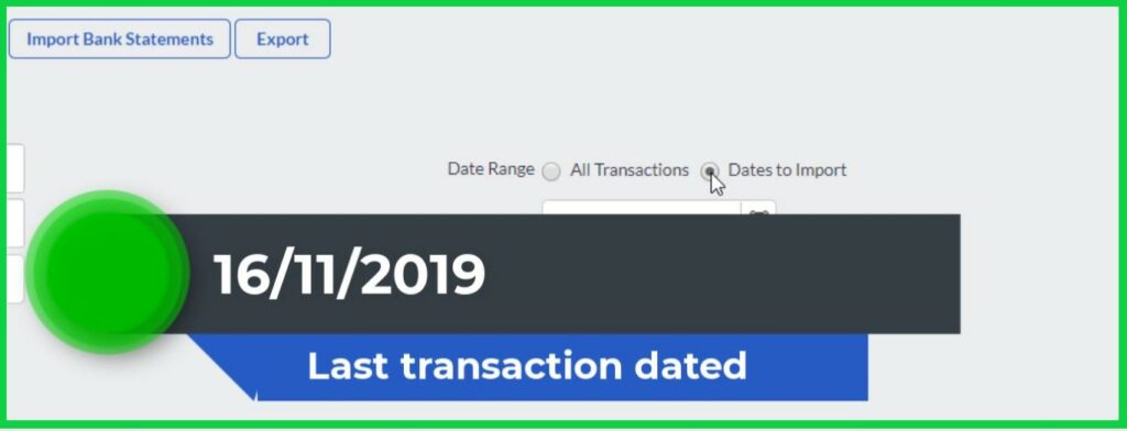 TFA Sage Accounting OFX import from date 