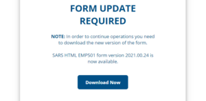 EMP501 form update required