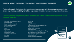 estate-agents-expenses to conduct independent business