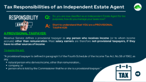 tax responsibilities of an estate agent by tfa