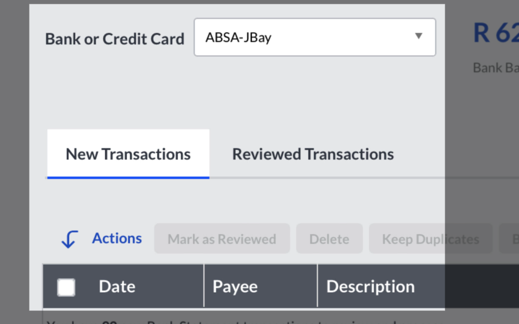 new transactions vs reviewed transactions in Sage Accounting