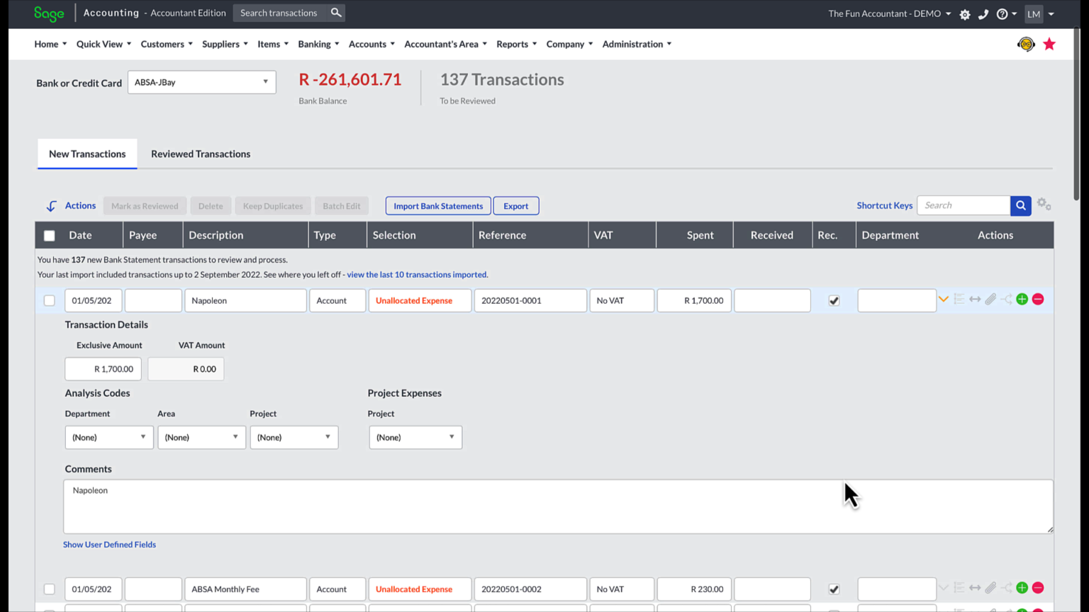 Process bank payments in Sage Accounting The Fun Accountant
