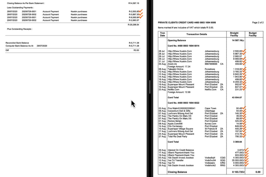 bank reconciling items by the fun accountant Louis Munro CA 