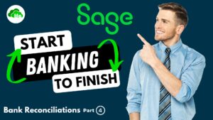 How to process and reconcile a bank account in Sage Accounting by The Fun Accountant