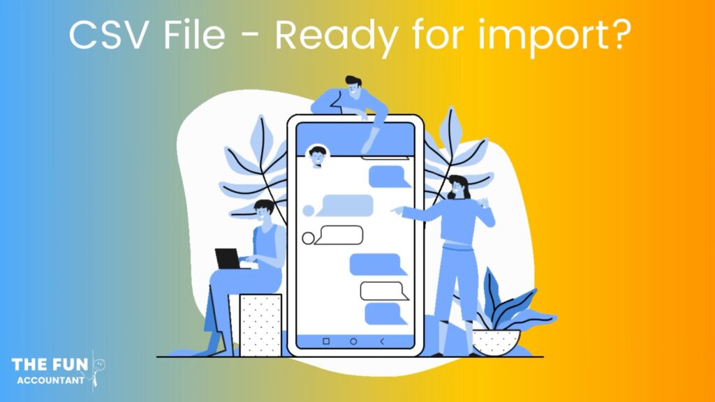 Dext CSV File ready for import by The Fun Accountant.