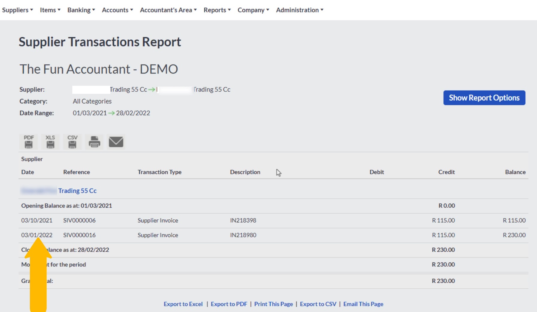 Sage Accounting Supplier ledger by the fun accountant.