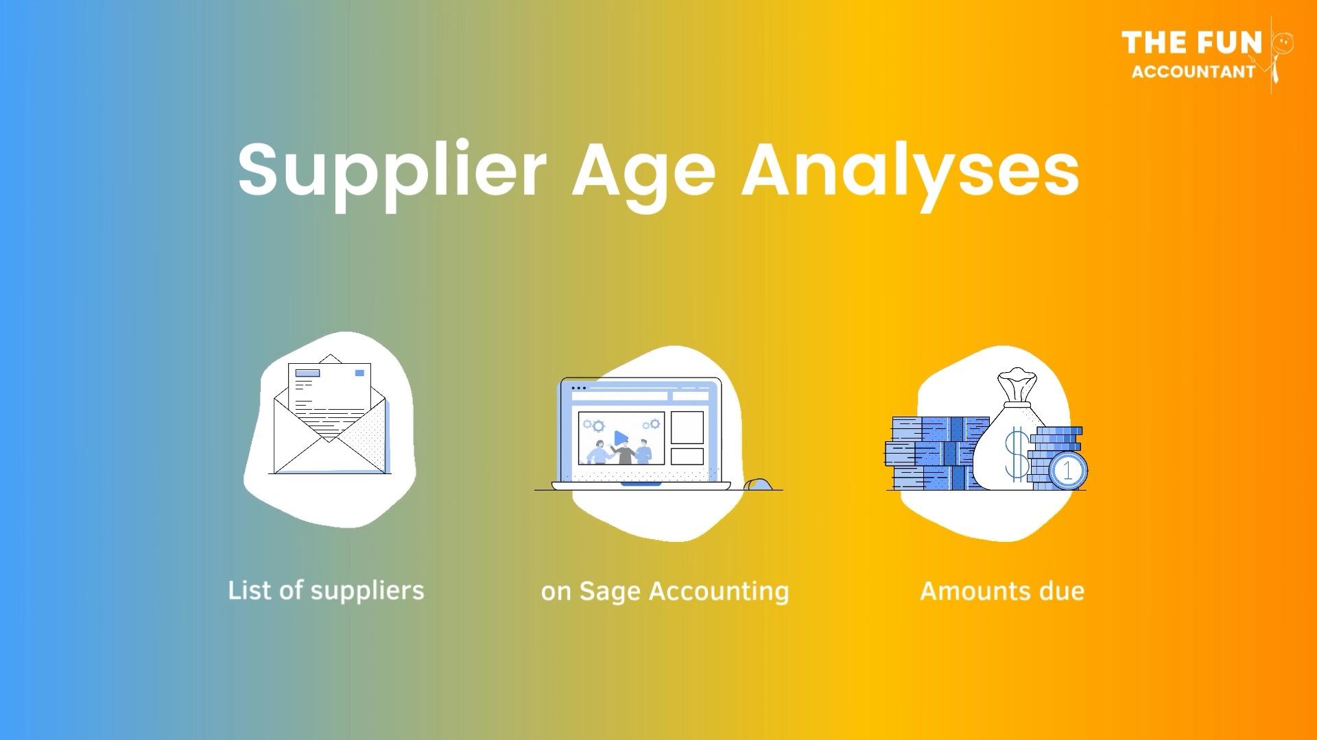 Supplier Age Analyses in Sage Accounting by The Fun Accountant.