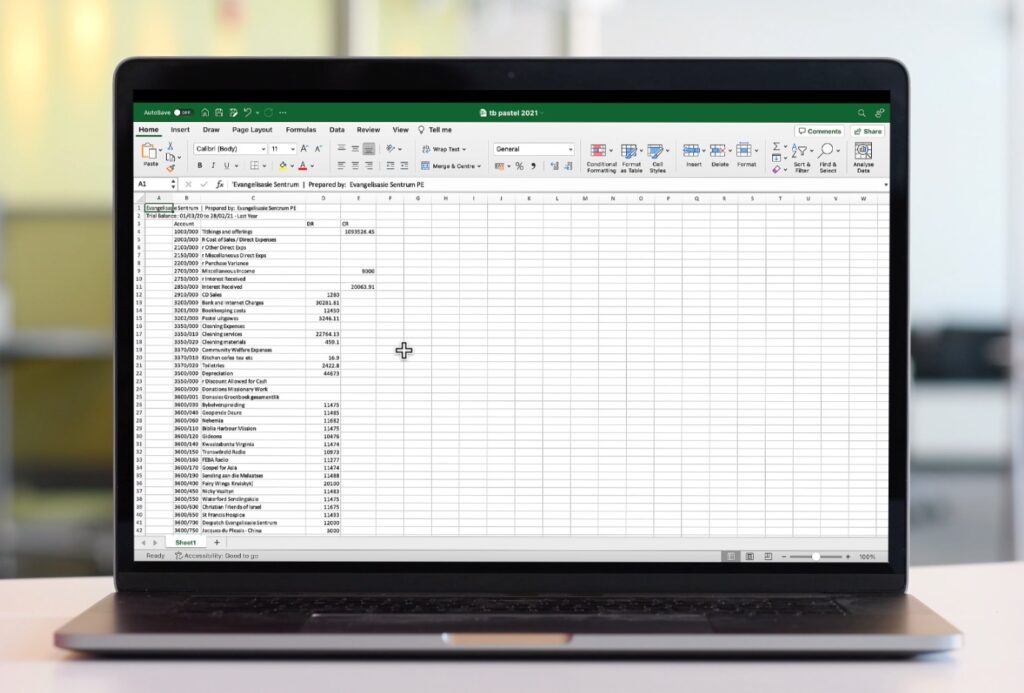 Excel to Sage Accounting trial balance import by The Fun Accountant