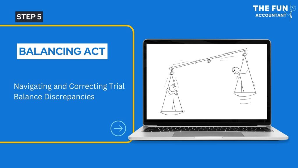 Sage trial balance imports correcting balance step 5 by The Fun Accountant.