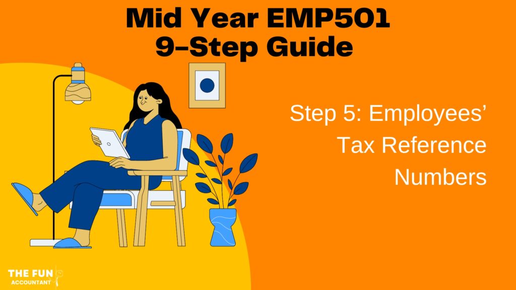 Mid Year EMP501 Step 5 Troubleshoot Tax Reference Numbers by The Fun Accountant