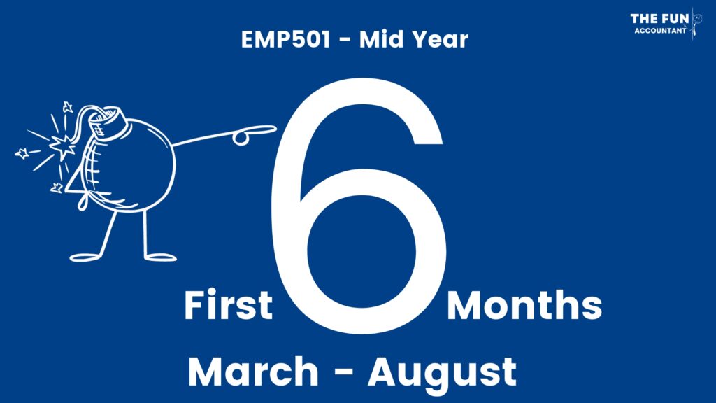SARS EMP501 Mid Year March to August by The Fun Accountant