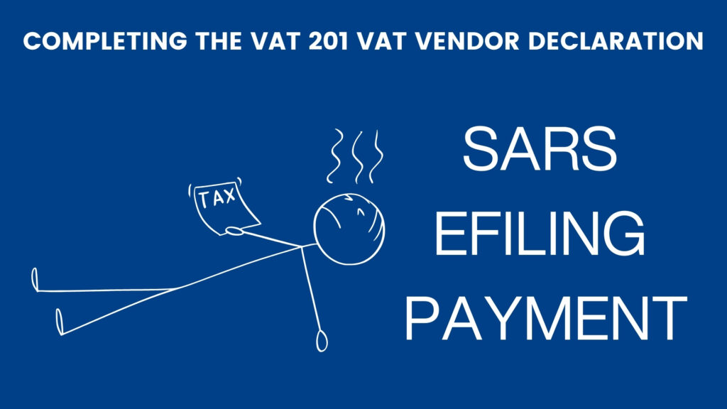 SARS efiling VAT201 payment by The Fun Accountant