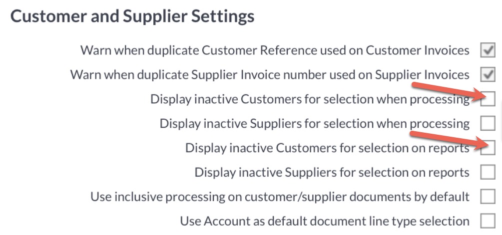 Sage Active customer setting in Company settings by The Fun Accountant