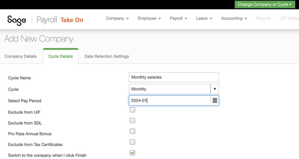 Monthy payroll cycle in Sage Business Cloud Payroll by The Fun Accountant