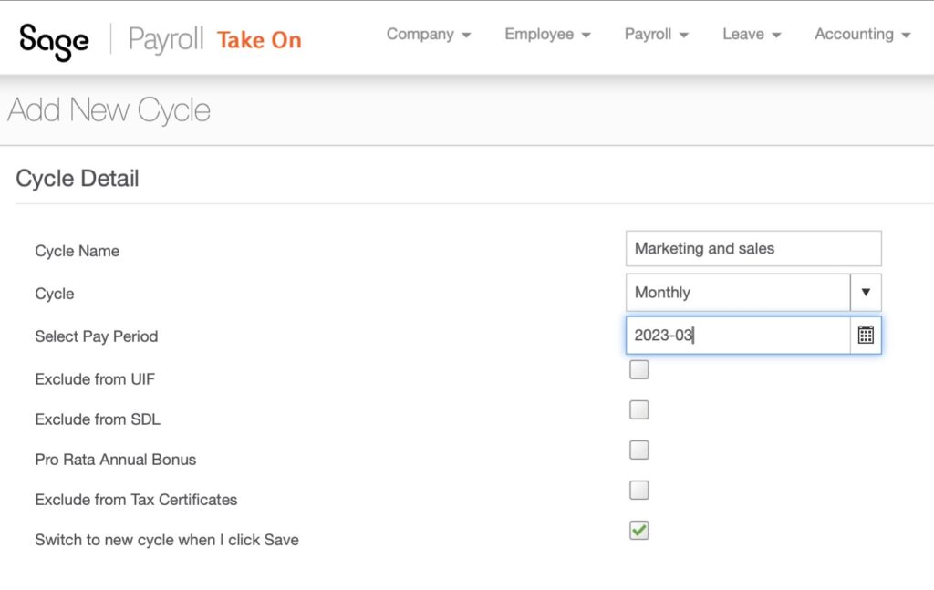 Payroll cycle for departments in Sage Business Cloud Accounting by The Fun Accountant