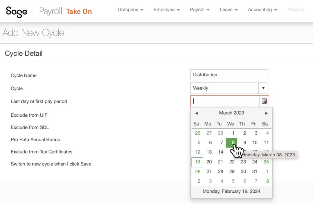 Weekly payroll cycles in Sage Business Cloud Payroll by The Fun Accountant