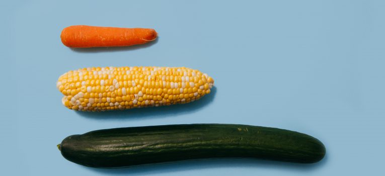 Different vegetables depict size of business